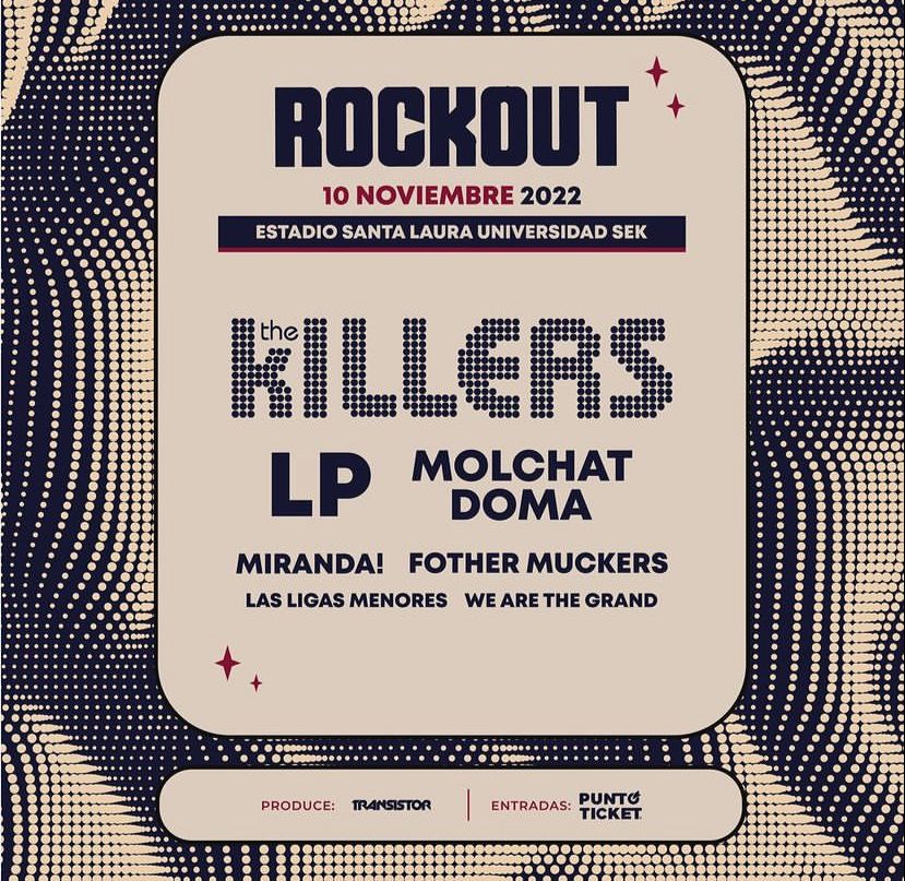The Killers vuelve a Chile y encabezará el festival RockOut 2022